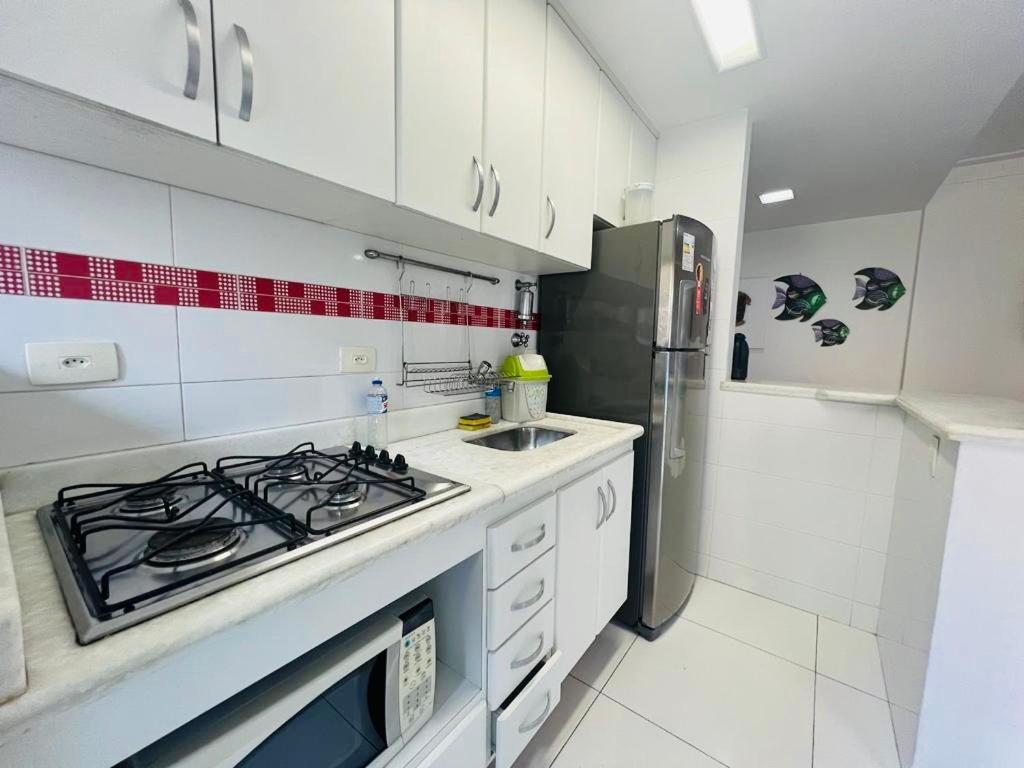 64 Flat Pitangueiras 1 quadra praia com Wifi Guarujá Exterior foto